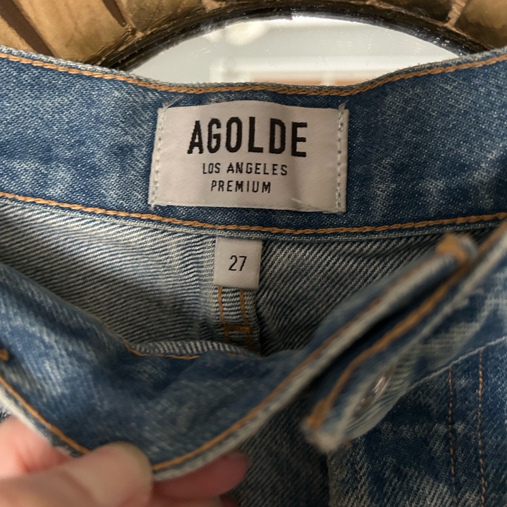 Agolde Dee Ultra High Rise Denim Shorts - Picture 6 of 13